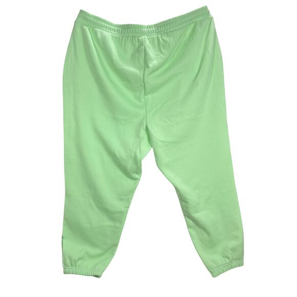 Fabletics Maddie Sweatpants 4X/22-24 Neon Green Fleece Joggers Relaxed Fit NWT - Picture 2 of 7